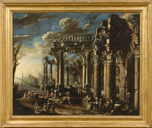 Paintings & Drawings  - Michelangelo Cerquozzi and Alessandro Salucci - Architectural Capriccio