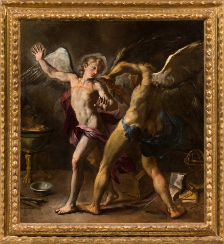 Giovanni Antonio Burrini (1656 - 1727) Dédale et Icare - Tableaux et dessins Style 