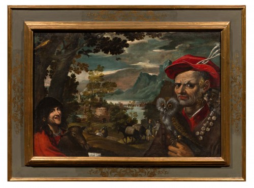 Workshop of Dosso Dossi - Gonnella fool and the gypsy