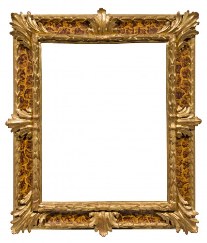 17th century Venetian Carved, lacquered and gilded frame