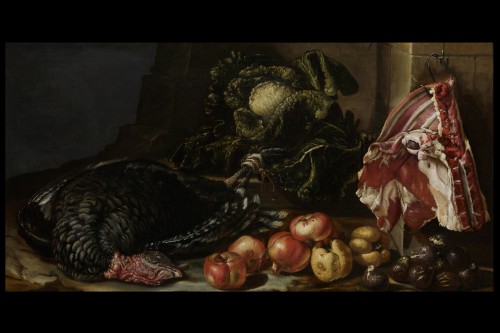 Bartolomeo Arbotori (Piacenza 1594-1676) Still life with fruit, vegetables  - Paintings & Drawings Style 