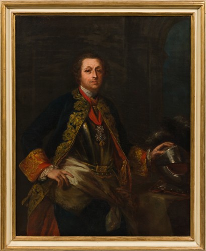 G. Bonito (1707- 1789 - Portrait d'un gentilhomme avec la croix de chevalier de l'ordre de la Toison d'Or