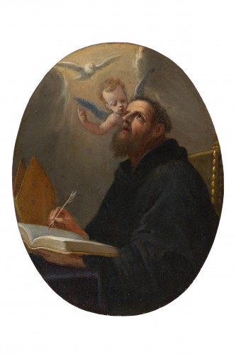 Art sacré, objets religieux  - Pier Francesco Cittadini (1616 – 1681) Saint François de Paule, Sainte Thérèse d'Avila et Saint Augustin