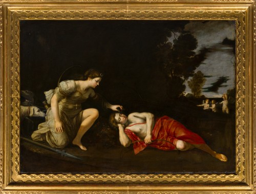 Diane et Endymion, école italienne du 17e siècle
