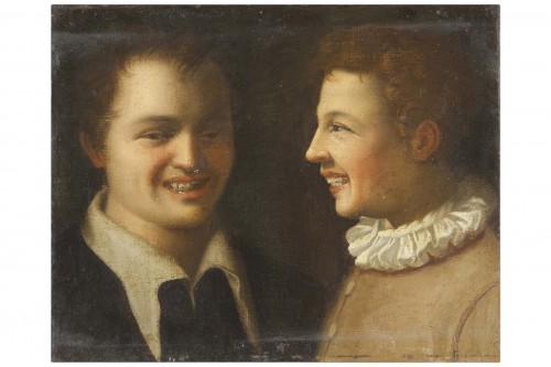 Les garçons rient - École italienne, Cercle de Annibale Carracci, (1560-1609)
