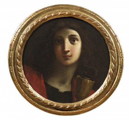 Giacomo Cavedone (1577–1660) - Saint John the Evangelist - Paintings & Drawings Style Louis XIII