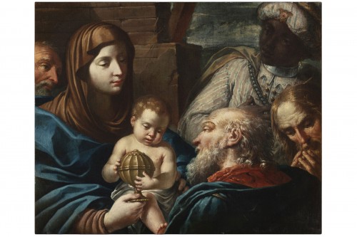 The Adoration of the Shepherd - Andrea Celesti (Venezia 1637–Tuscolano 1712)