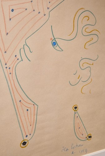 Profile of Orpheus with arabesques 1959 - Jean COCTEAU (1889 - 1963) - 