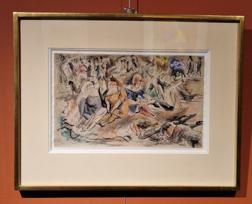Scène de plage - Jules PASCIN (1885 – 1930) - Tableaux et dessins Style 