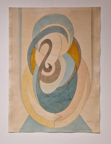 Composition Volutes 1930 - Auguste Herbin (1882-1960) - Castellino Fine Arts