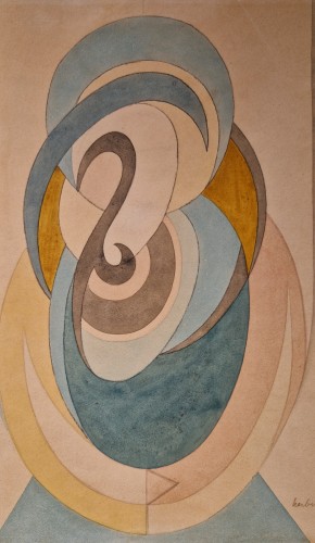 Composition Volutes 1930 - Auguste Herbin (1882-1960) - 