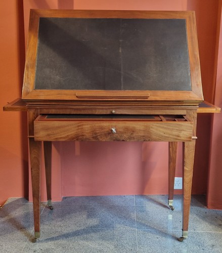 Architect&#039;s table, called &quot;à la Tronchin&quot; stamped by A. JANNIN - Furniture Style Empire