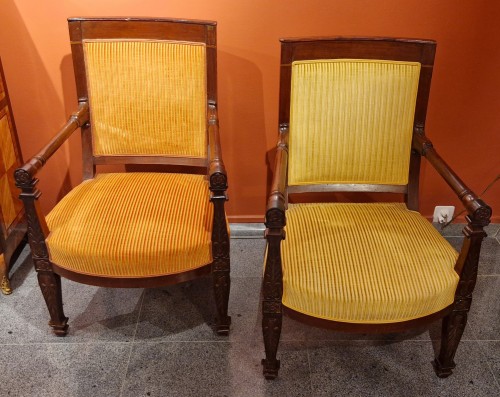 Pair of Empire armchairs stamped by JACOB - Seating Style Empire