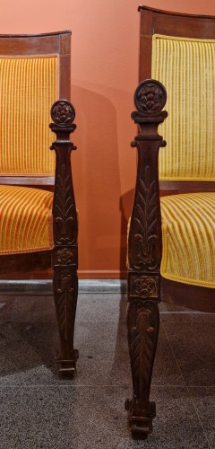 Seating  - Pair of Empire armchairs stamped by JACOB
