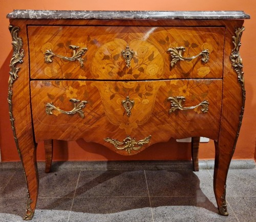 Louis XV - Commode d'époque Louis XV