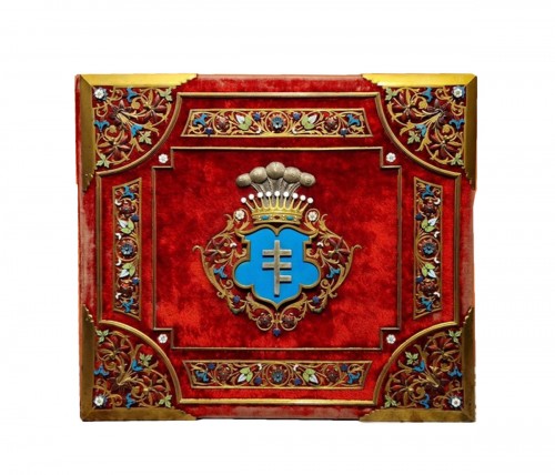 Important box bearing the Potocki family coat of arms