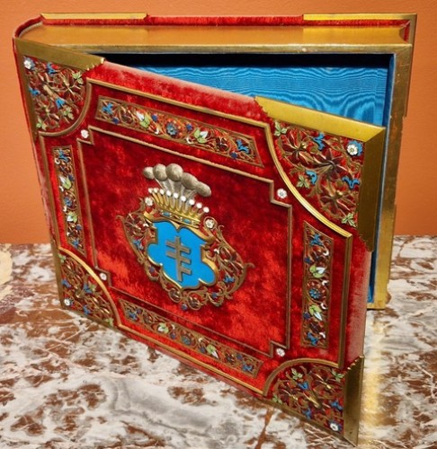 Important box bearing the Potocki family coat of arms - 