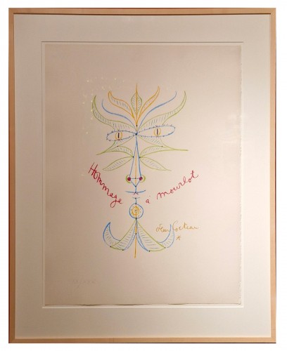 Hommage à Mourlot, lithographie - Jean COCTEAU (1889 – 1963)