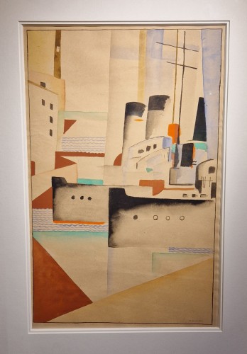 Bateaux à vapeur - Gustave Buchet (1888 - 1963) - Tableaux et dessins Style 