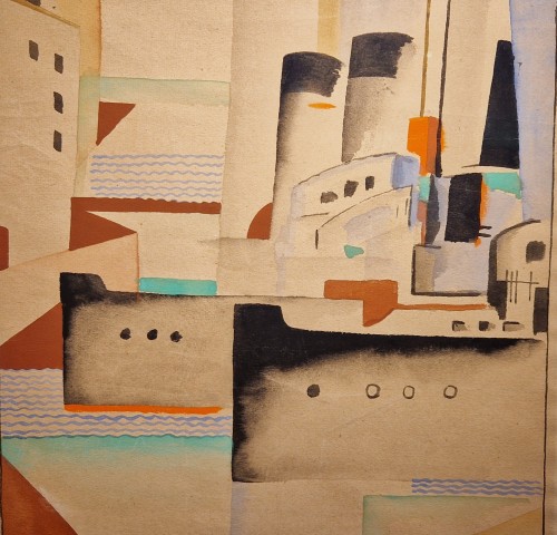 Bateaux à vapeur - Gustave Buchet (1888 - 1963) - Castellino Fine Arts