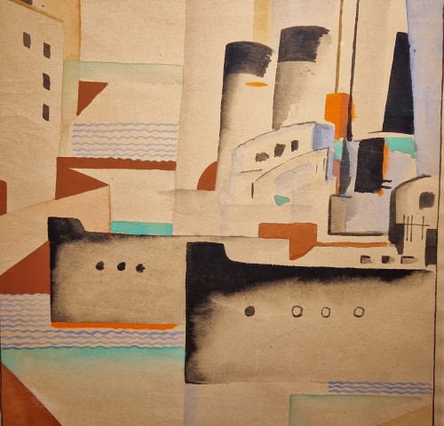 Steam boats - Gustave Buchet (1888 - 1963) - 