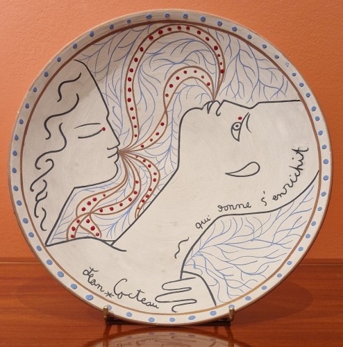 Qui donne s’enrichit 1959 - Jean COCTEAU (1889 – 1963) - Céramiques, Porcelaines Style 