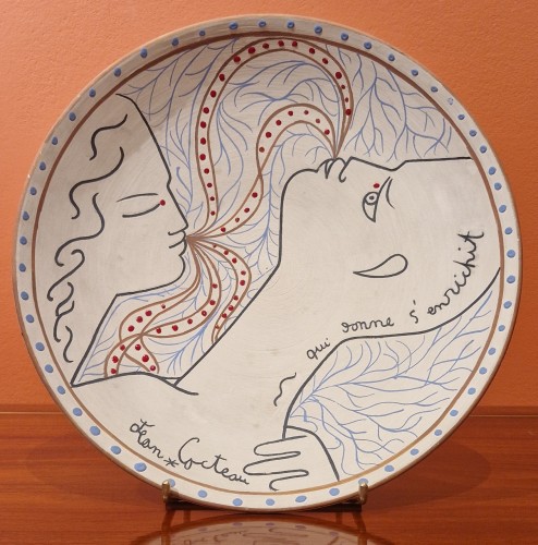 Qui donne s&#039;enrichit 1959 - Jean COCTEAU (1889 - 1963) - Porcelain & Faience Style 