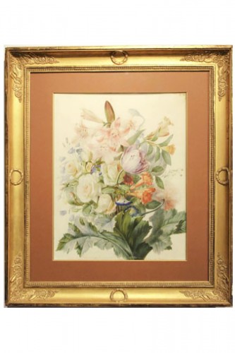Composition of flowers - Honorine Emeric Bouvret (1824 - 1904)