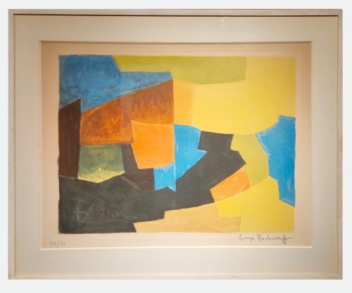 Composition, Lithographie de Serge Poliakoff (1900 - 1969)