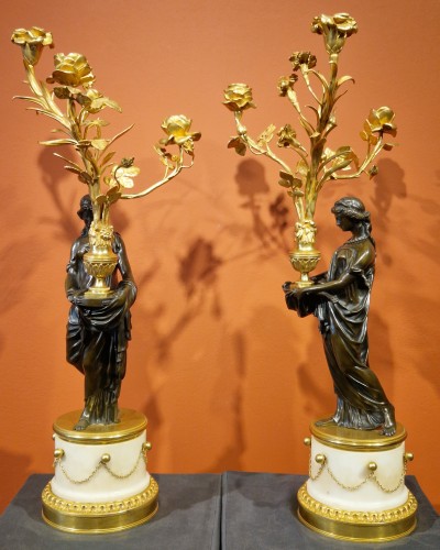  - Paire de candélabres  - XIXe siècle