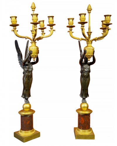 Paire de torchères Empire vers (1800–1820)