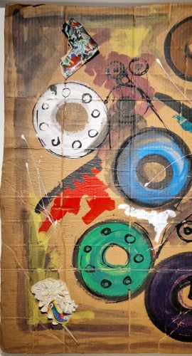 Tableaux et dessins Tableaux du XXe siècle - Composition 1990 - Jean Tinguely (1925 -1991)