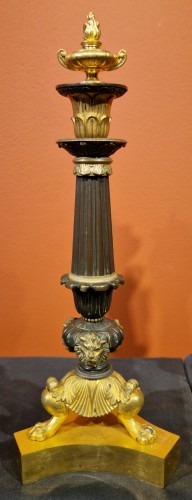 Paire de bougeoirs Charles X  - Castellino Fine Arts