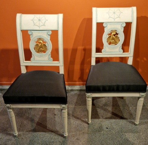 Paire de chaises d'époque Directoire - Sièges Style Directoire