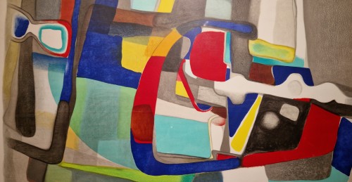Composition - Maurice Estève (1904 - 2001) - Gravures et livres anciens Style 