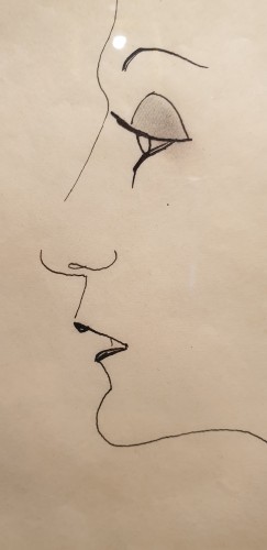 XXe siècle - Profil de Louise de Vilmorin - Jean Cocteau (1889-1963)