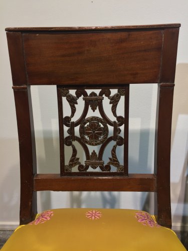 Restauration - Charles X - Paire de chaises attribuées à Jacob Desmalter