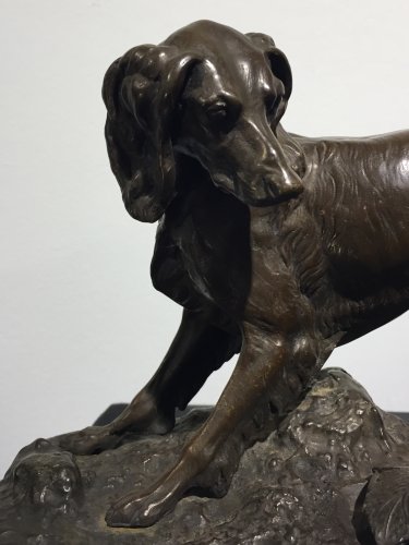 Jules Moigniez (1835 - 1894) - Hunting dog - 