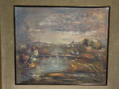 Tableaux et dessins Tableaux du XXe siècle - Aleksandr Tyshler (1898 - 1980) - Pont près de Moscou