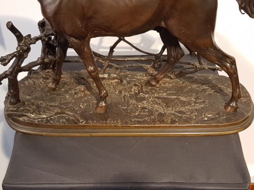 Antiquités - Pierre-Jules Mène (1810-1879) - Djinn, cheval à la barrière