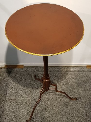 Table en fer peint d'époque Directoire - Mobilier Style Directoire