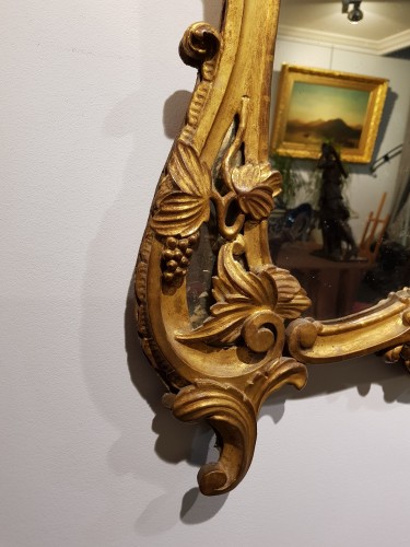 Miroir en bois doré - Castellino Fine Arts