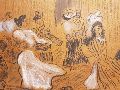  - Theophile Alexandre Steinlen (1859 - 1923) - Scène de cabaret