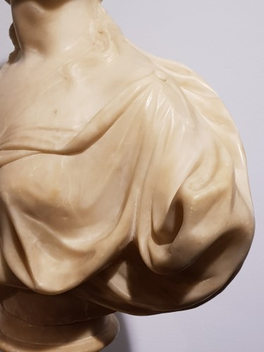Léon Ernest Drivier (1878 - 1951) - Buste en marbre - Sculpture Style 