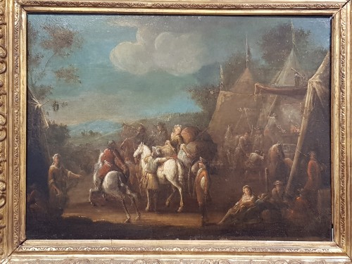 Camp Scenes - Flemish School of the 18th Century - 