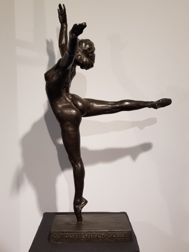 Sculpture Sculpture en Bronze - La danseuse Nattova - Serge Yourievitch (1876-1969)