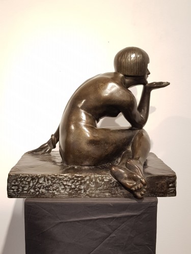 The enigma - Maurice Guiraud-Rivière (1881-1947) - Sculpture Style Art Déco