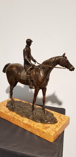 Sculpture Sculpture en Bronze - Jockey - John Willis Good (1845 - 1879)