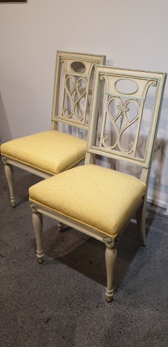 XVIIIe siècle - Paire de chaises d'époque Directoire