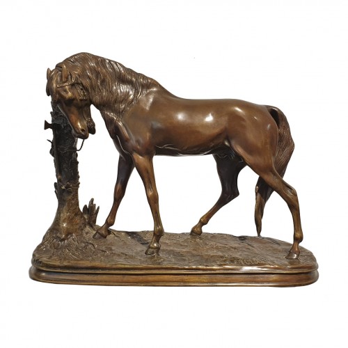 Cheval au palmier - Pierre-Jules Mène (1810 - 1879)